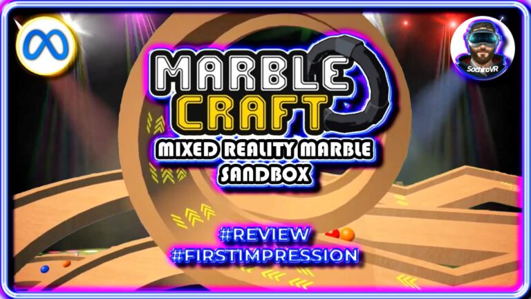 Marblecraft Mixed Reality Gameplay Deutsch mit Murmelbahn bauen auf Meta Quest 3