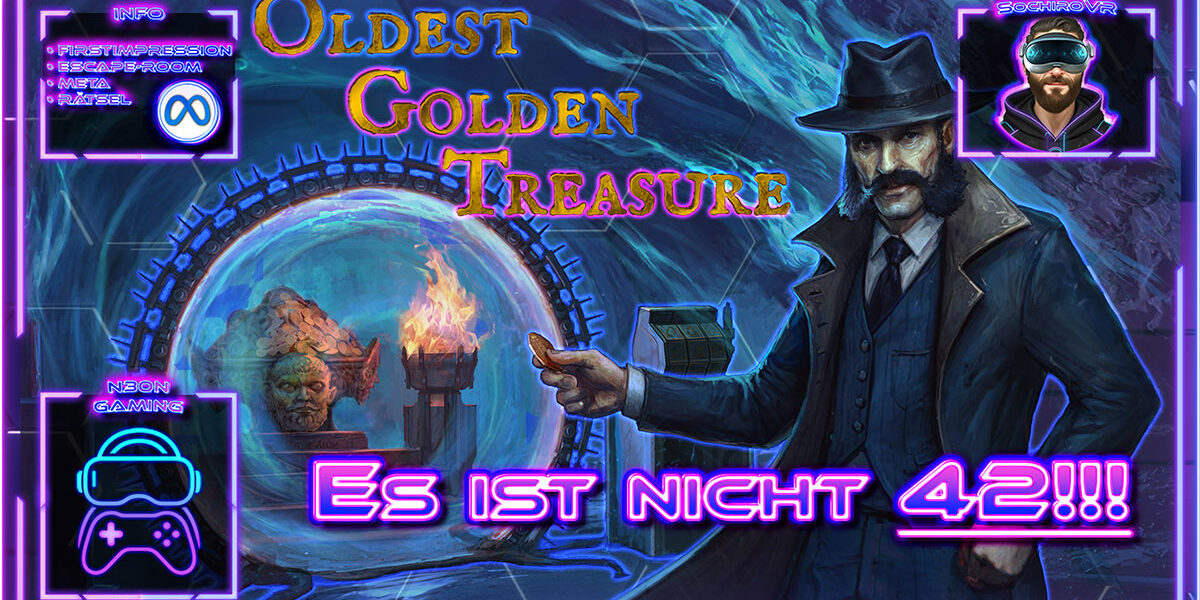 Oldest Golden Treasure VR Gameplay Deutsch mit Detektiv Rätseln und Escape Room Atmosphäre