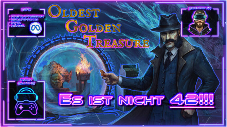 Oldest Golden Treasure VR Gameplay Deutsch mit Detektiv Rätseln und Escape Room Atmosphäre