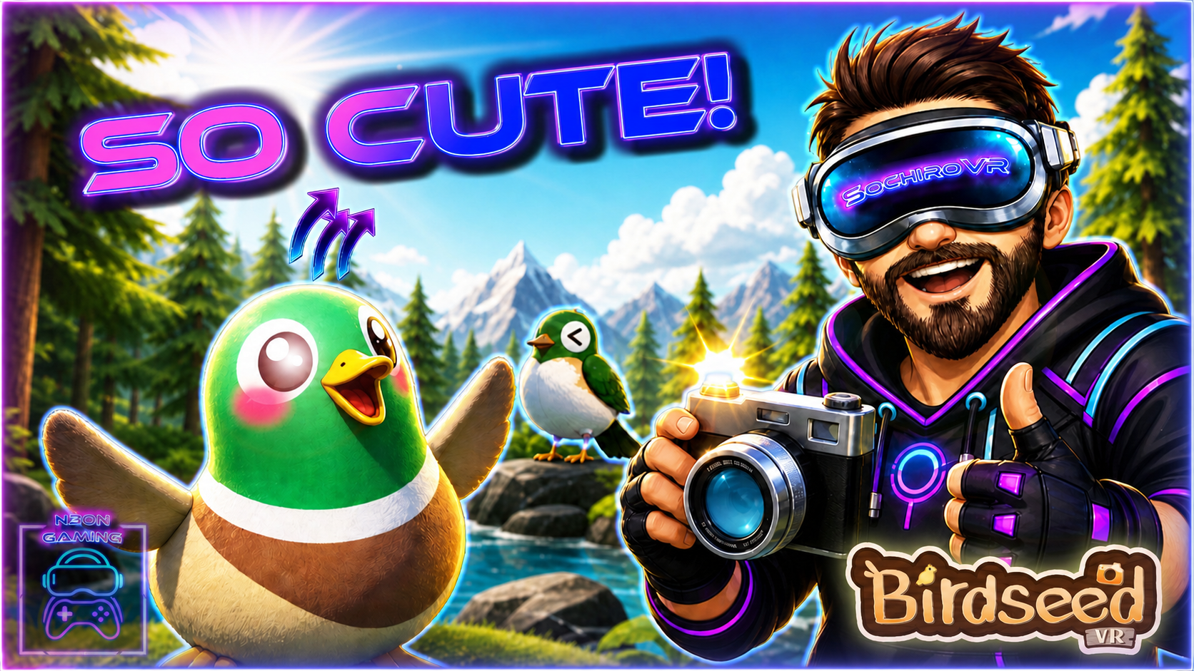 Birdseed VR Gameplay Deutsch auf Meta Quest 3 – Vögel fotografieren in VR