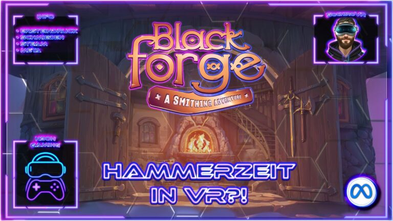 BlackForge VR Gameplay Deutsch mit Schmieden, Hammer und Fantasy-Werkstatt