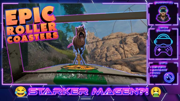 EPIC ROLLER COASTERS VR Gameplay Deutsch mit Achterbahn Action auf Pico 4