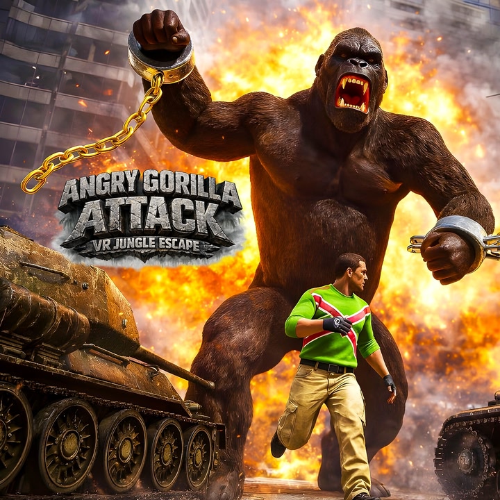 Angry Gorilla Attack VR Jungle Escape