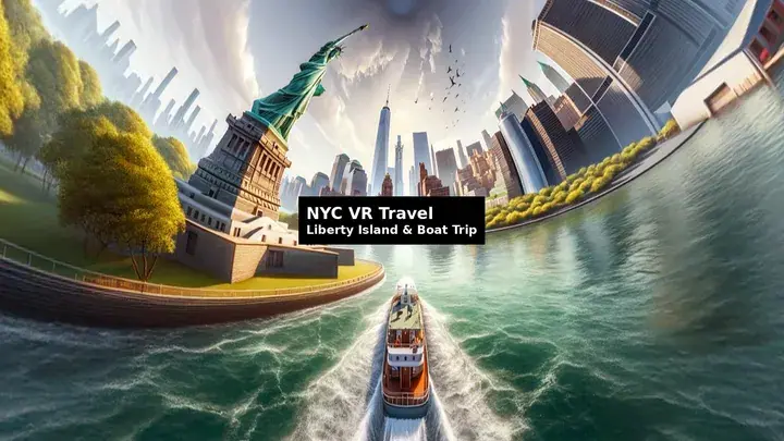 NYC VR Travel Liberty Island & Boat Trip