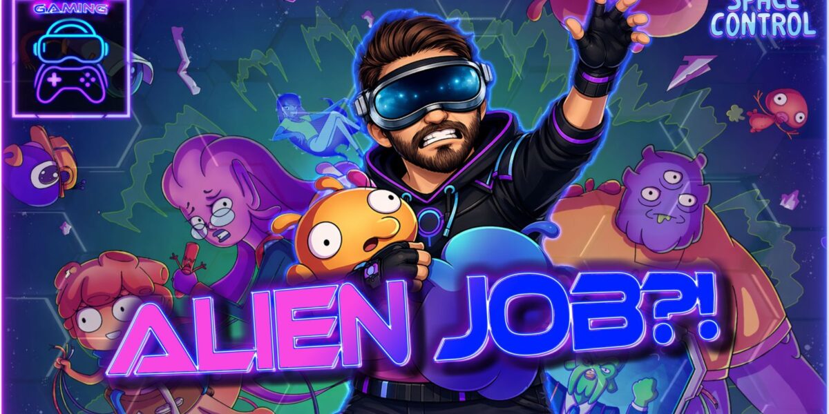 Space Control VR Gameplay Deutsch mit Aliens und chaotischen Jobs auf Meta Quest 3
