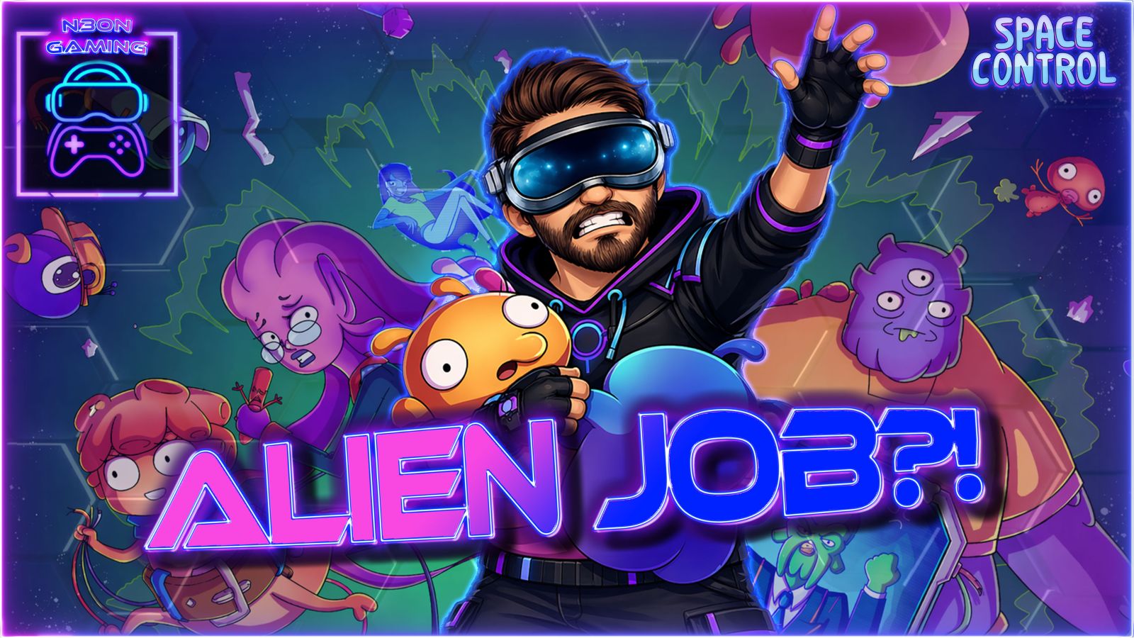 Space Control VR Gameplay Deutsch mit Aliens und chaotischen Jobs auf Meta Quest 3
